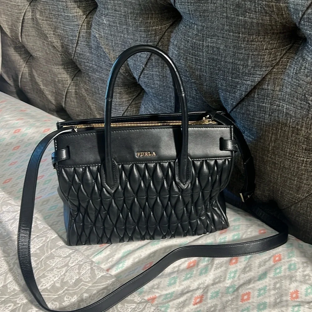 Furla leather crossbody bag - Picture 3 of 9